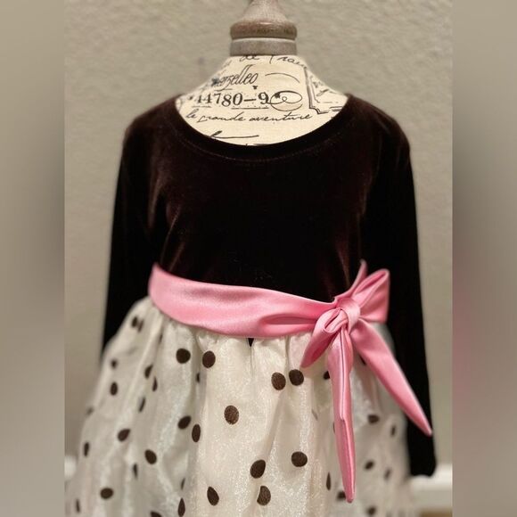 NWOT Jessica Ann Toddler Polla Dot Dress Size 18M - Picture 2 of 6